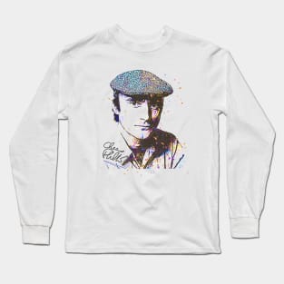 Phil Collins Retro Fan Art Sketch Long Sleeve T-Shirt